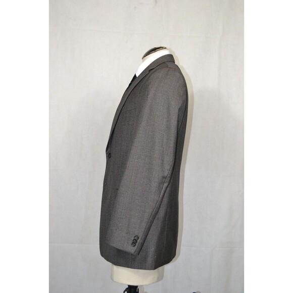 Banana Republic‎ 100% Wool Blazer Suit Jacket Grey Charcoal Men's Modern Fit 42R - Picture 4 of 16